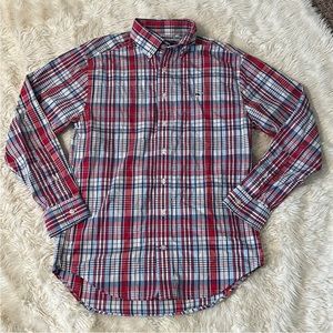 NWT Vineyard Vines Classic Whale Button Up Shirt Plaid Size Small